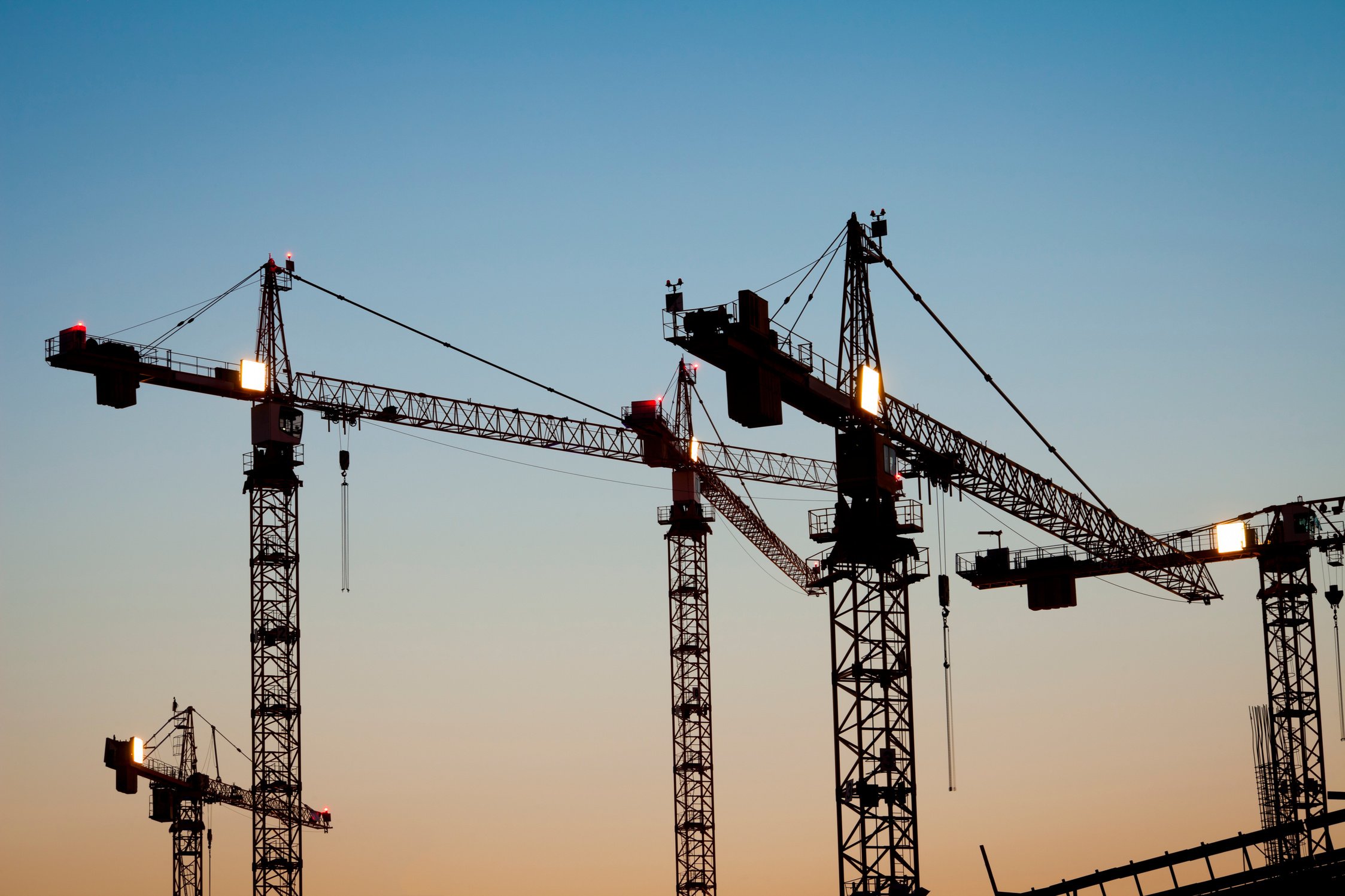 Tower cranes, Leipzig, Germany